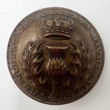 Genuine Victorian Cameron Highlanders Button 2.5cm