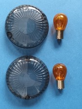 YAMAHA DRAGSTAR VIRAGO SMOKED INDICATOR LENS PAIR XVS125 XVS250 XVS650 XVS1100