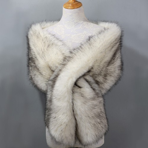 Women fluffy faux fur wedding - fluffy,
