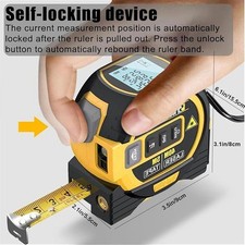 3 in 1 Digital Measure Tape Laser Distance Meter Measuring Tool Range Finder