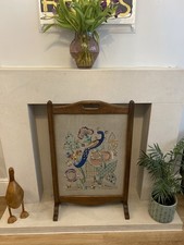 Vintage Wooden Fire Screen