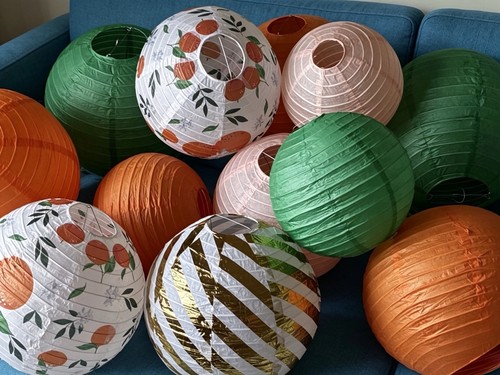 Paper lanterns various sizes - paper,