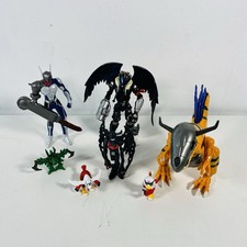 Digimon Figure Bundle X7 Bandai Vintage- Justimon, Beelzemon, Greymon, Devimon