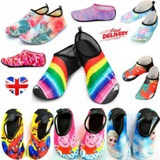 Toddler Kids Mens Water Shoes Non-Slip Aqua Socks Sea Beach Swim Pool Wetsuit UK