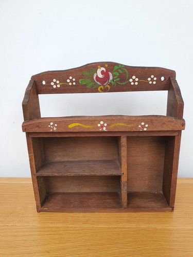 Vintage curio cabinet wooden - curio,