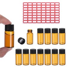 12 Pack 10ml Amber Glass