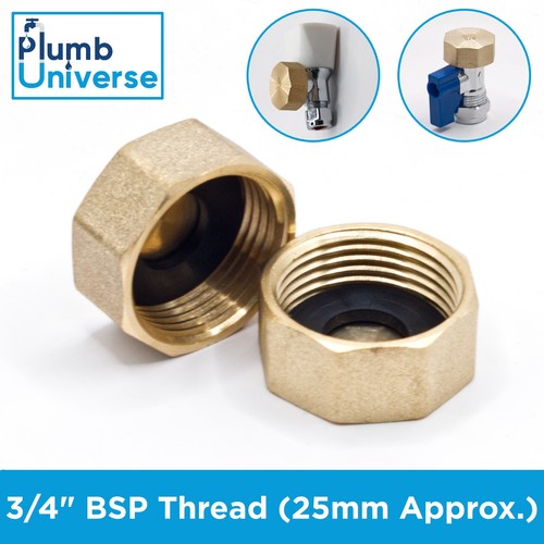 Bsp brass cap blank - bsp, stop