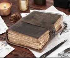 Vintage leather journal blank - vintage,