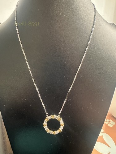 New circle pendant - in, platinum