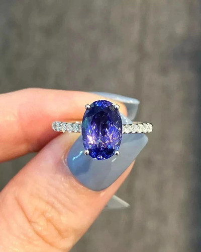 14k white gold oval - 14k, cut