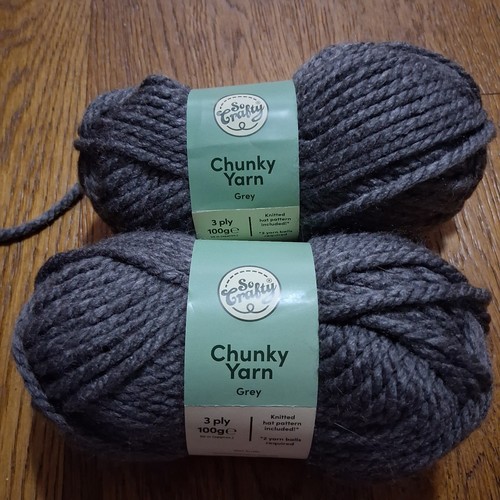 Aldi crafty grey chunky - so,