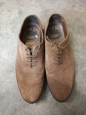 FitFlop Men's Lewis Suede, Beige, Size UK 8