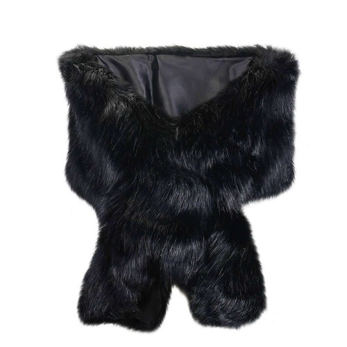 Womens fluffy faux - fluffy, shawl