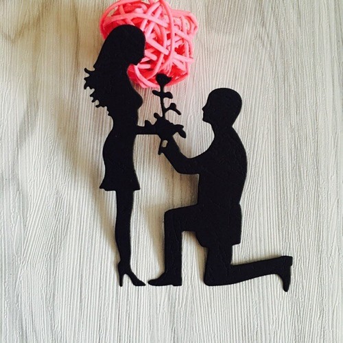 Proposal couple wedding metal - wedding,