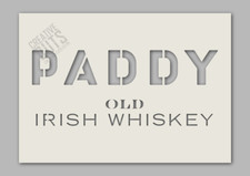 Paddy Whiskey Stencil ---