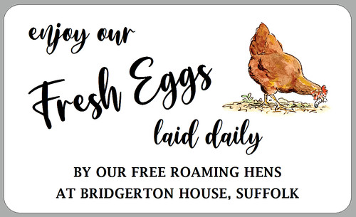 Personalised egg box labels - personalised,