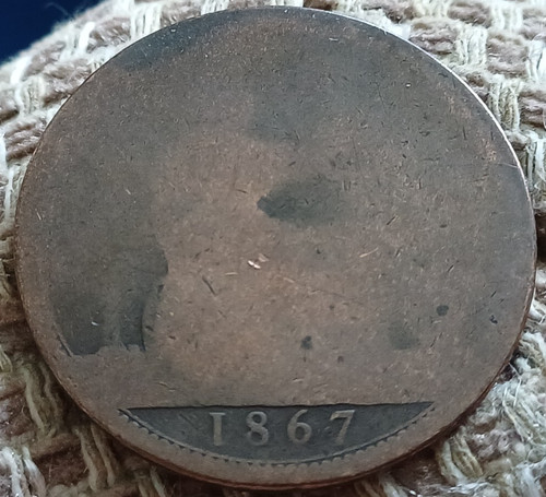 1867 victorian one penny - victorian,