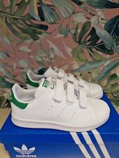 adidas Originals Unisex Stan Smith CF C White Green Trainers Sneakers Size 2.5