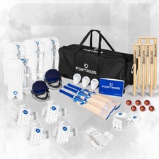 FORTRESS Cricket Team Kit Bundle | Premium Equipment Set with Bats, Helmets & Ge