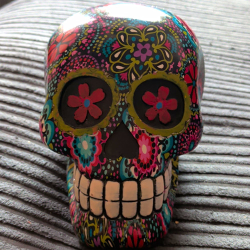 Hand painted sugar skull - sugar,