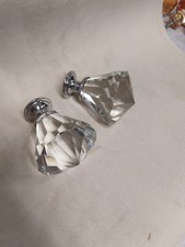 Set of 2 Clear Crystal Glass