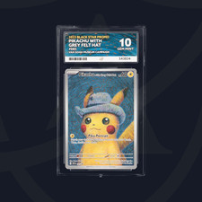PIKACHU WITH GREY FELT HAT 085 VAN GOGH PROMO ACE 10 POKÉMON CARD PERFECT SUBS