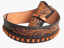 .22/.44/.357/.38 Ruger Colt Uberti Shotgun Western Leather Gun Holster Belt