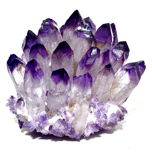Large purple crystal cluster - purple,