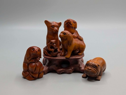 Japanese boxwood carved - boxwood,