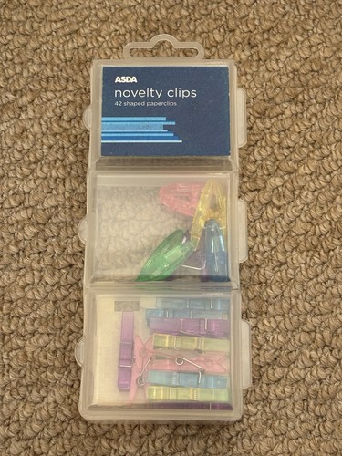 Asda novelty paperclips mini - asda,