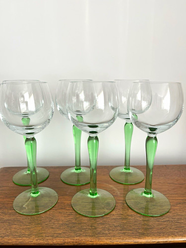 Set clear glass wine - of,