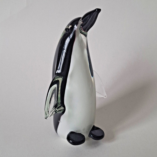 Murano glass penguin 1970s - murano,
