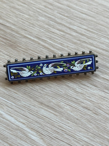 Vintage antique micro mosaic - antique,