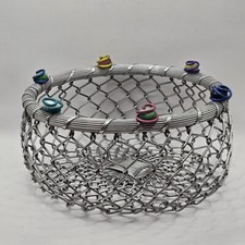 Metal Wire Basket Decorated