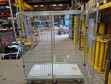 Four Sided Boltable Automotive Roll Pallet with Lid / Warehouse Cage / Trolley