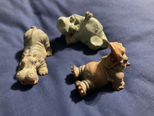 Collection of 3 x Hippos /