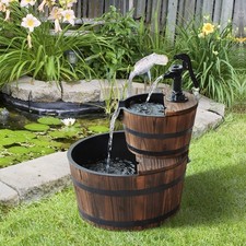 Outsunny Wooden Water Pump 2