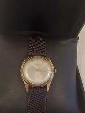 9ct gold Universal Geneve mens watch 