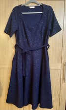 Popsy Navy Sparkly Dress. Size