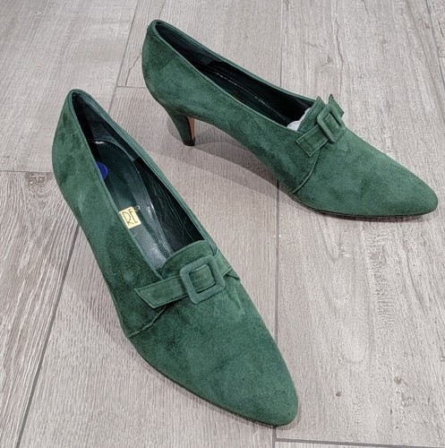 Vintage allure green - vintage, suede