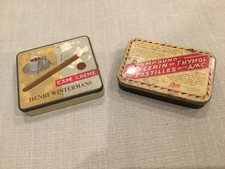 Vintage Tins x2 Boots Glycerin of Thymol Henri Wintermans