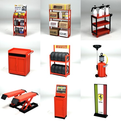Diorama car repair model - diorama,