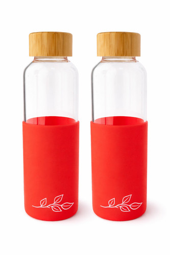 Glass water bottle - glass,