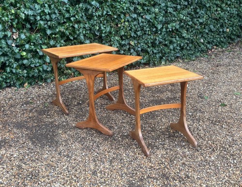 Mid century teak nest - century,