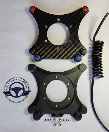 Carbon fibre steering wheel - carbon,