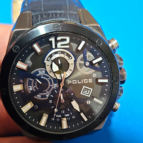 Police quartz dual time - quartz,