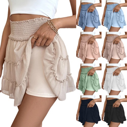 Ladies ruffles mini skirts - ladies,