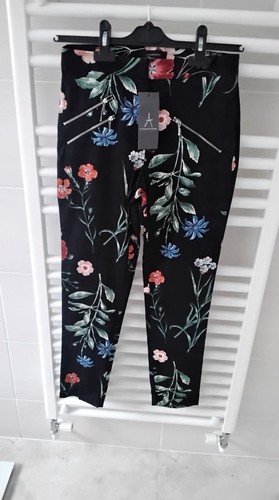 Ladies black floral skinny - ladies,