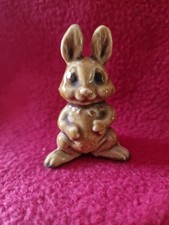 Vintage Wade Whimsies Easter Bunny Figurine 1970 Made For Sharps Confectionery 
