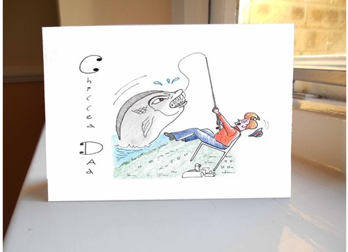 Funny fathers day card dad - day,